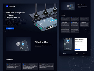 Landing RAPIDlink application design branding design landing ui ux web design website