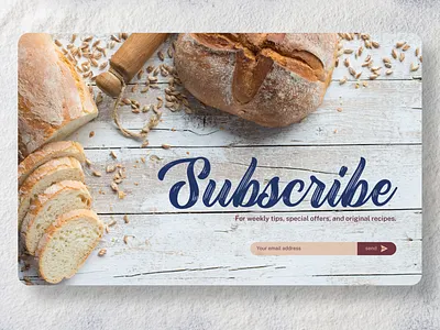 Subscription 026 26 bakery daily ui dailyui subscribe subscription ui