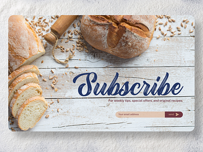 Subscription 026 26 bakery daily ui dailyui subscribe subscription ui