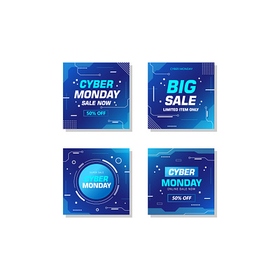 Cyber Monday Sale Banner banner cyber cybermonday design flat design flat illustration illustration marketplace online sale template vector