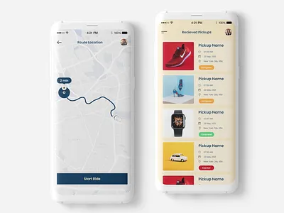 View in Map app design carriage design delivery app delivery app design design location logo map location app minimalist mobile app mockup package app pickup pickup app pickup app design ui ui design uidesign uiux