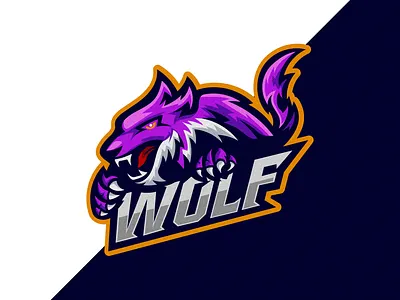 Wolf #2 app branding design illustration log logo vector wolf