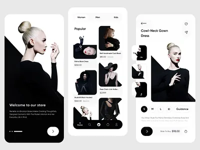 Fashion Store App app design clothes clothing app e commerce e commerce app ecommerce ecommerce app fashion fashion app fashion brand lifestyle online store shop app shopping app