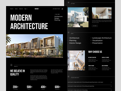 Modern Architecture Website architechture agency architect architectural architecture architecture website building civil engineering clean ui construction ecomerce elegant website homedecor house interior interior architecture minimal property real estate web design webflow