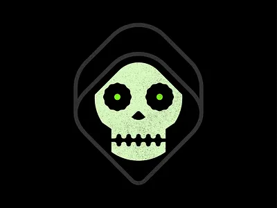 Skull & Hood branding design flat design graphic design halloween hood illustration logo mark scary skeleton skull spooky