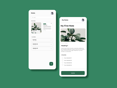 Minimal Note Taking App app flat minimal notes notesui notetaking ui ui ux uidesign uxdesign uxresearch vector