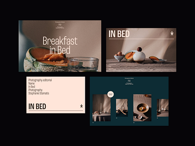 In Bed Editorial Exploration 01 design editorial layout minimal minimalist modern photography presentation typo typography ui web design whitespace