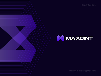 Maxoint Official Logo TradeMark app icon blockchain brand branding clean logo design gradient gradient logo icon logo logo design logo mark logomark maxoint simple logo startup trademark vector