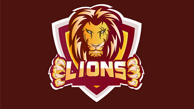 lions branding design icon illustration logo typography ui vector