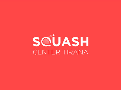 Squash Center Tirana branding design logo