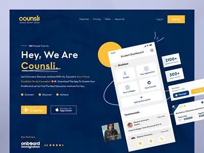 Mobile App Landing page app promotional page branding clean creative clickfunnels home page landing page landingpage landingpageoptimization mobileapps modern ui uitrends visualdesign web design webdesign website website design