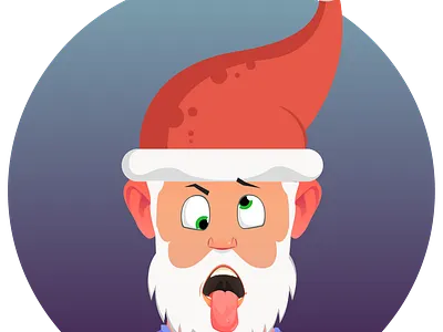 Christmas Santa Reaction Face Icons vector