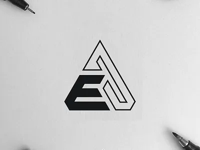 Monogram E J branding design graphic design icon illustration logo logos ui ux vector