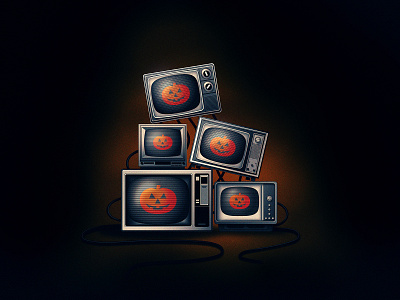 Halloween 2021 | Season of the Witch Illustration creepy drawing grain halloween halloween 3 halloween iii illustration jackolantern michael myers october pumpkin retro season of the witch silver shamrock television texture trick or treat tv vector witch