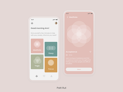 ✨Meditation & Sleep App Exploration🌛 app daily 100 challenge dailyui dailyuichallenge design illustration meditation meditation guide sleep app ui ui design uidesign ux ui