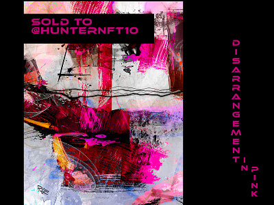 Sold to @HunterNFT10 art by kela bright collage color contemporary digital emotion mixed media painting pink vivid