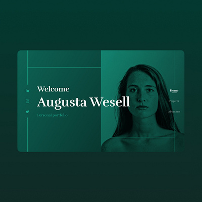 Augusta Wesell personal portfolio website app branding dailyui design graphic design illustration logo ui ux vector