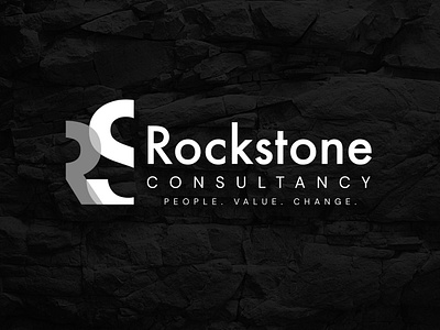 Rockstone Consultancy Logo brand branding design graphic design logo rs