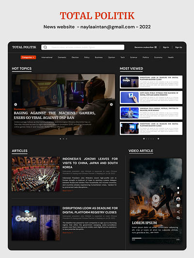 News Website User Dashboard Redesign dashboard design news ui uiux uiux design ux website design