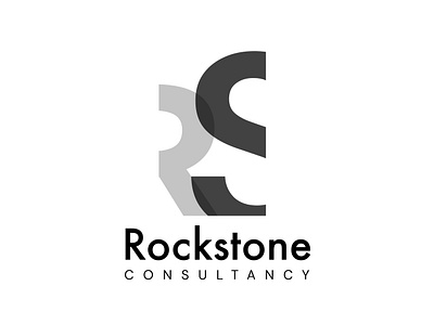 Rockstone Consultancy Logo 2 brand branddesign branding bw design logo rs