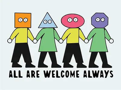 Lush Cosmetics all are welcome artist design designer drawing graphic design illustration illustrator interesting shapes