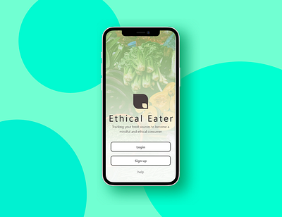 Ethical Eater - App design app design logo ui ux