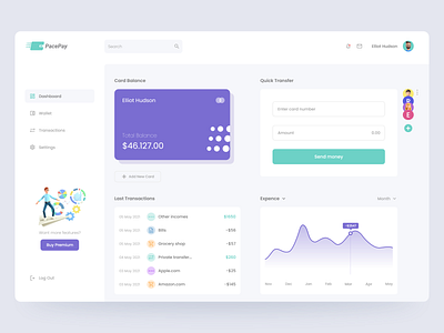 Banking Dashboard app bank bank card banking dashboard money product design transfer ui ux wallet