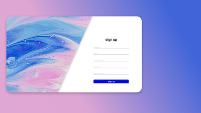 sign up page app branding design illustration logo typography ux