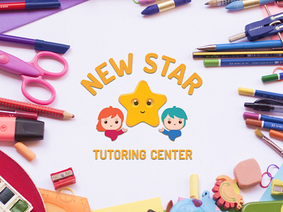 New Star Tutoring Center Logo brand identity business logo children logo design freelance logo marketing new star logo new star tutoring center logo school logo tutoring business logo tutoring center logo vector