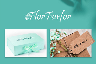 logo for flor farfor adobe artist branding cover design design flowers graphic design icon illustration logo typography vector work of art