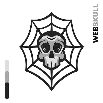 Spider Web Skull design detailed drawing illustration skull skulls spider web vector