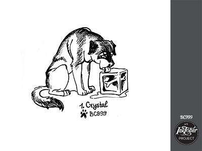 Inktober2021 animal bw character childish comic dog illustration ink inktober inktober2021 pet