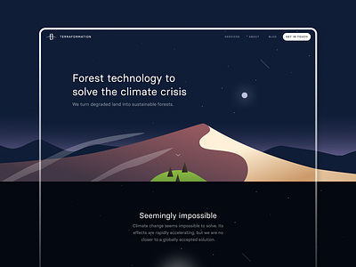 Terraformation Explorations • Homepage branding clean climate change design design strategy ecosystem exploration forest restoration global warming illustration product design product strategy ui ui design uidesign uiux ux ux design uxdesign uxui