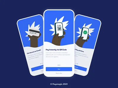 Mobile App Onboarding Screens android app design appdesign illustration ui uiux