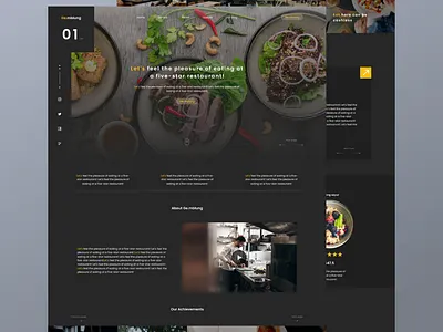 Ge.mblung Restaurant Web Design branding design graphic design landing page restaurant ui ux vector web design web page
