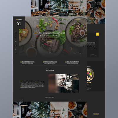 Ge.mblung Restaurant Web Design branding design graphic design landing page restaurant ui ux vector web design web page