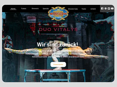 Circus Show app branding design ui ux