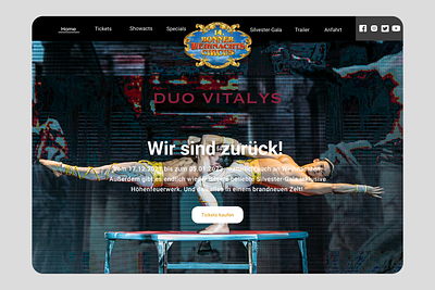 Circus Show app branding design ui ux