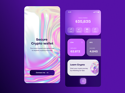 Crypto wallet concept concept crypto cryptowallet design dribbble ui