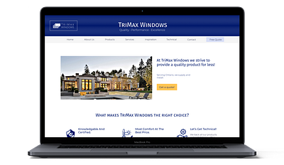 Case Study: TriMax Windows branding design graphic design logo typography ui usability testing user experience user research ux web design