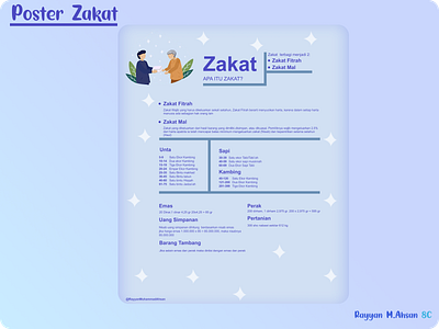 Poster Zakat design illustration vector