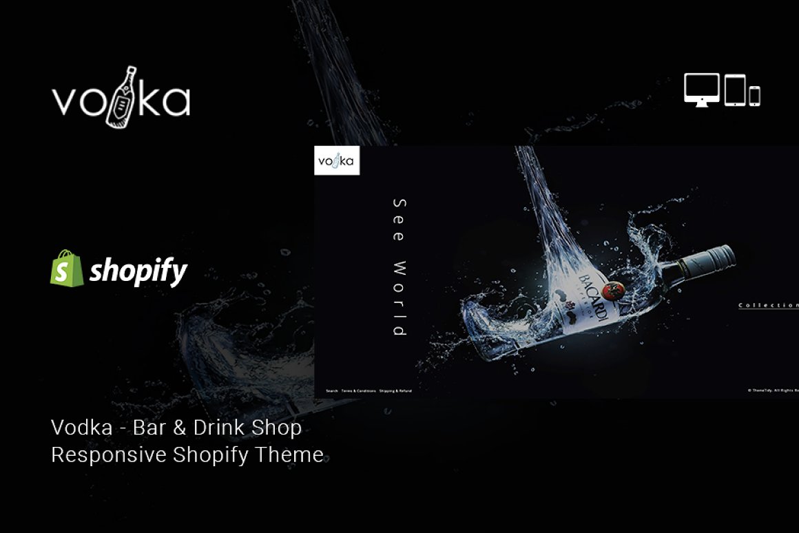 Vodka Bar and Drink Shop Shopify Theme 3d animation app branding design drink shop drink shopify theme fashion shopify theme graphic design illustration logo motion graphics responsive responsive shopify theme shopify shopify theme theme ui vodka bar vodka shopify theme