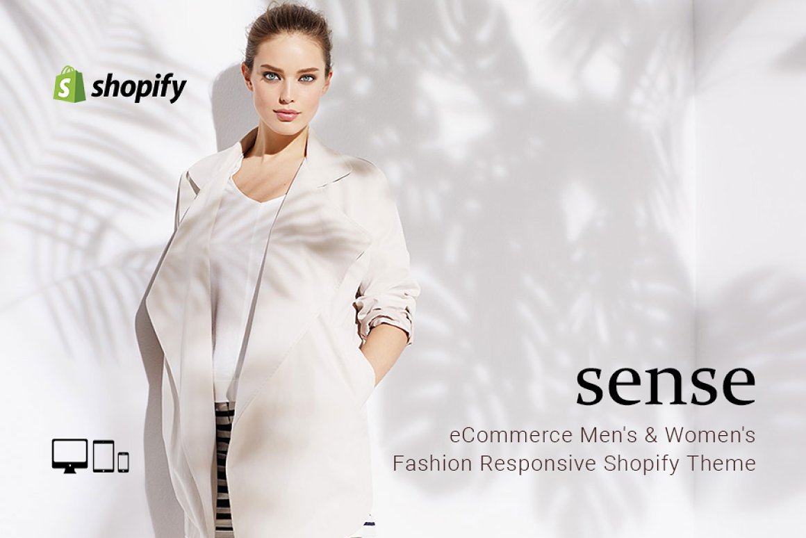 Sense Responsive Shopify Theme 3d animation app branding design fashion fashion shopify theme graphic design illustration logo motion graphics responsive responsive shopify theme sense sense shopify theme shopify theme ui