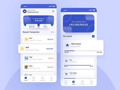 Finance App bank app blue credit card crypto design e wallet finance finance app financial graphic design invest app trading app ui ui design uiux ux ux design wallet app web website