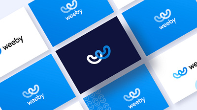 Weeby - Logo Design brand identity branding color palette design guideline identité de marque logo ui ux