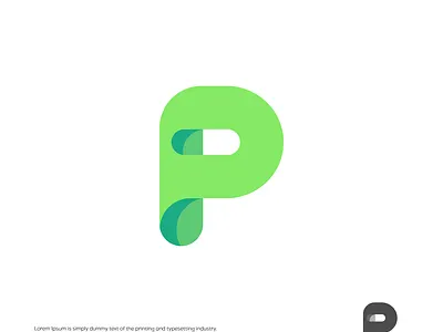 P Logo branding design flat graphic design icon illustration logo p vector
