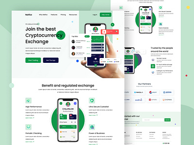 Cryptocurrency Landing Page branding business cryptocurrency landingpage minimal uidesign uiux uiux design webdesign