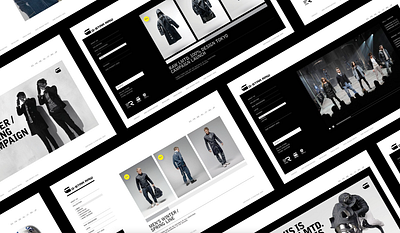 G-Star RAW Website design ecommerce g star typography ui ux website