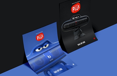 Beats by Dre. The Pills 360 apple beatsbydre campaign graphicdesign mtv pills print smallbutloud ui ux vma