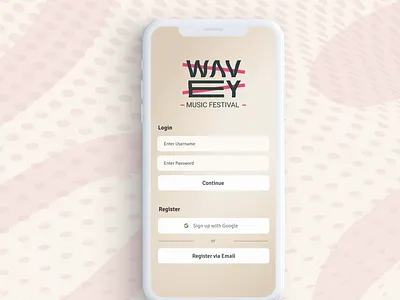 Wavey Music Festival: App newwave swisspunk ui ux
